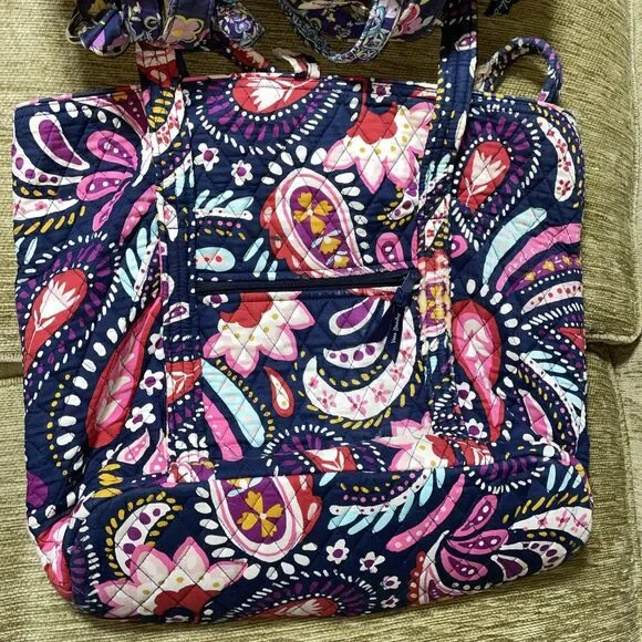 Lot Purple Tones Craft Repair Vera Bradley Bags Lot Shoulder Totes Bags - Picture 8 of 8